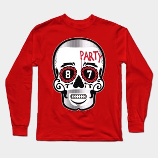 Travis Kelce Sugar Skull Long Sleeve T-Shirt